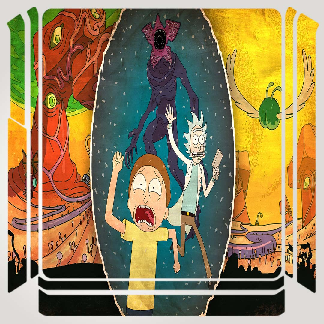 برچسب پلی استیشن ۴ مدل rick and morty کد PSS-357 