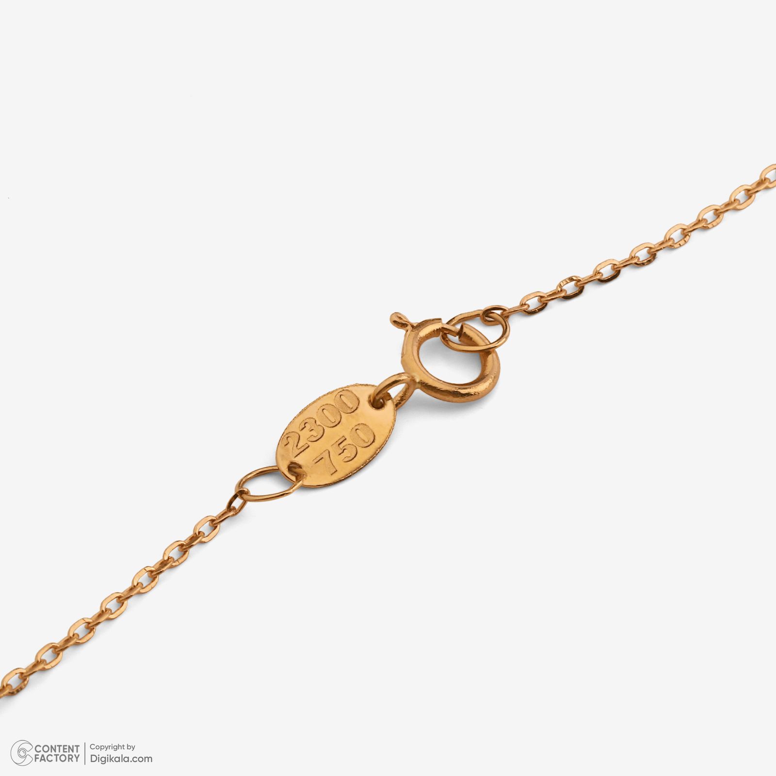 گردنبند طلا 18 عیار زنانه با طرح حلقه‌ای (فلامینگو) روبی آرت گالری مدل 311265 -  - 6