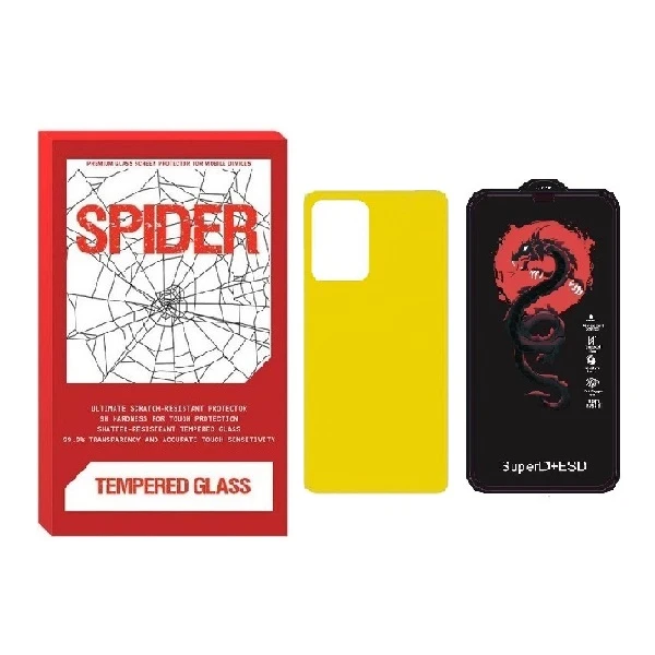 محافظ صفحه نمایش اسپایدر مدل HORO مناسب برای گوشی موبایل سامسونگ Galaxy A72 به همراه محافظ پشت گوشی