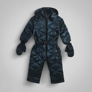 کاپشن دخترانه مون کلر مدل amz311 به همراه دستکش