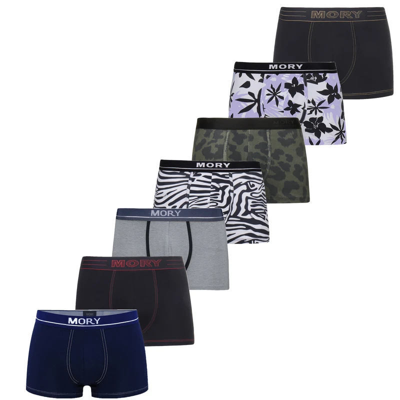 شورت ترانک مردانه موری مدل 016 بسته 7 عددی