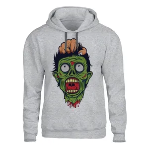 هودی مردانه مدل زامبی  کد 88 رنگ طوسی