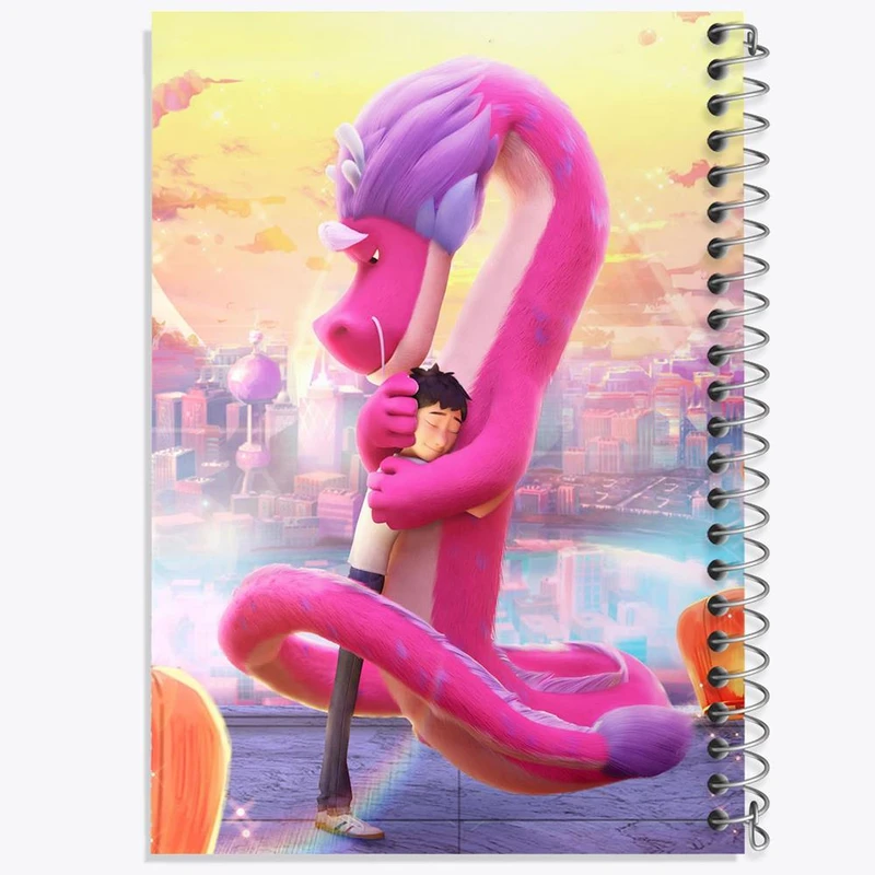 دفتر نقاشی 50 برگ خندالو مدل اژدهای آرزو Wish Dragon کد 4776