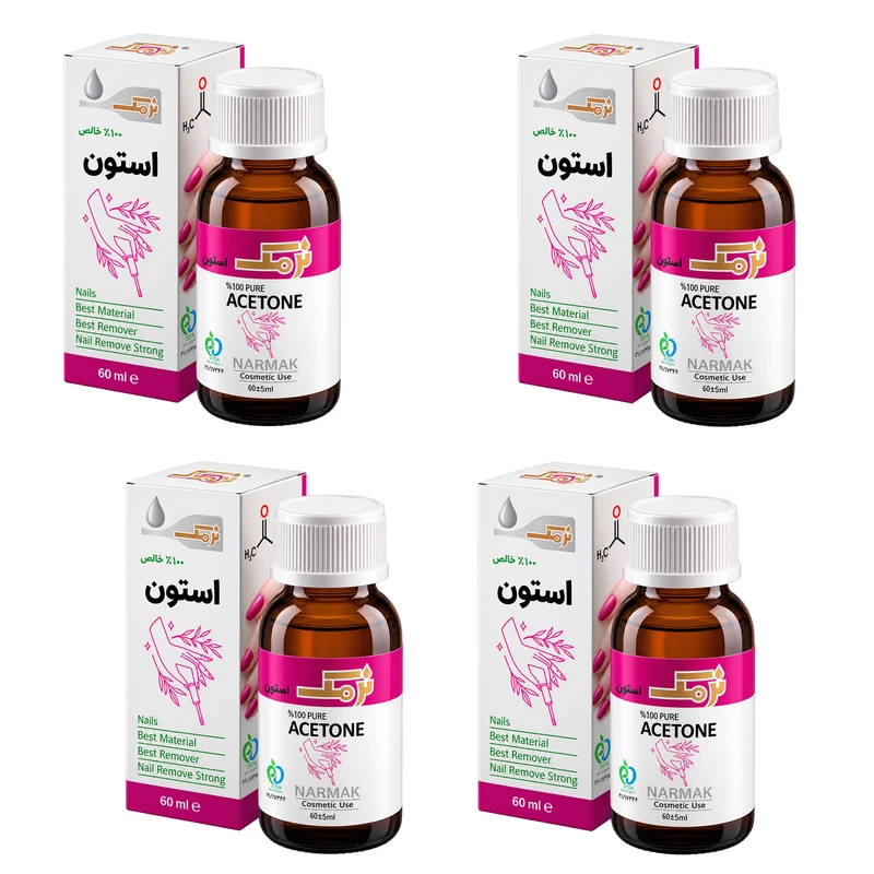 استون لاک پاک کن نرمک مدل ExportBox حجم 60 میلی لیتر مجموعه 4 عددی