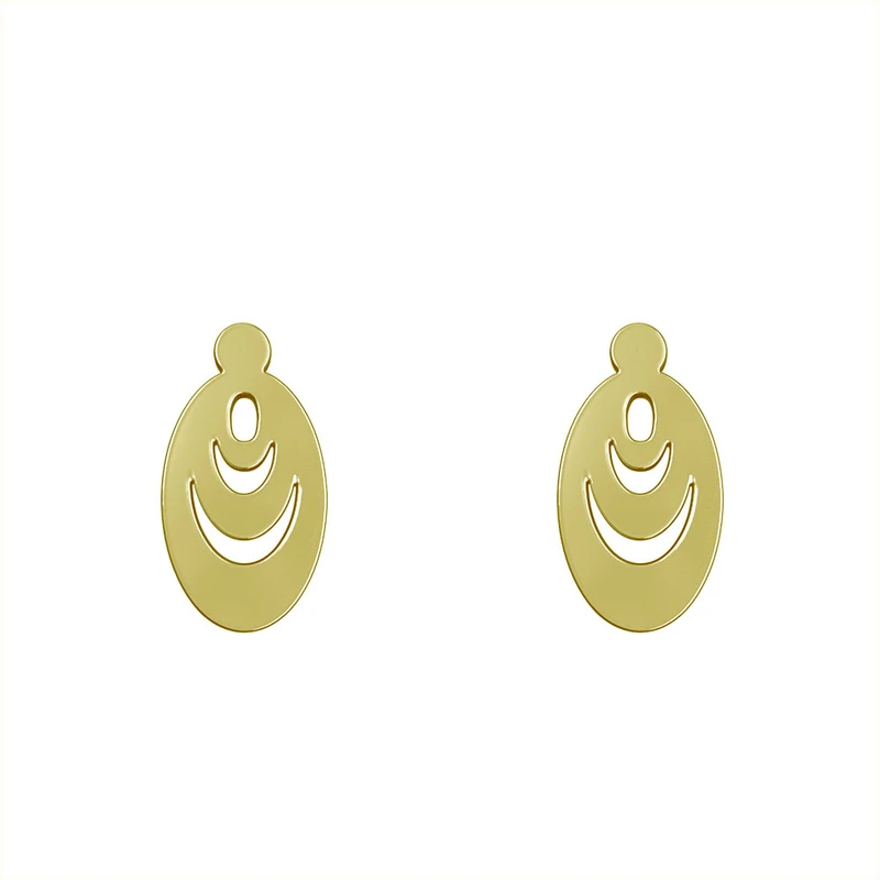 گوشواره میخی طلا 18 عیار زنانه نیکان گلد مدل NK 5689