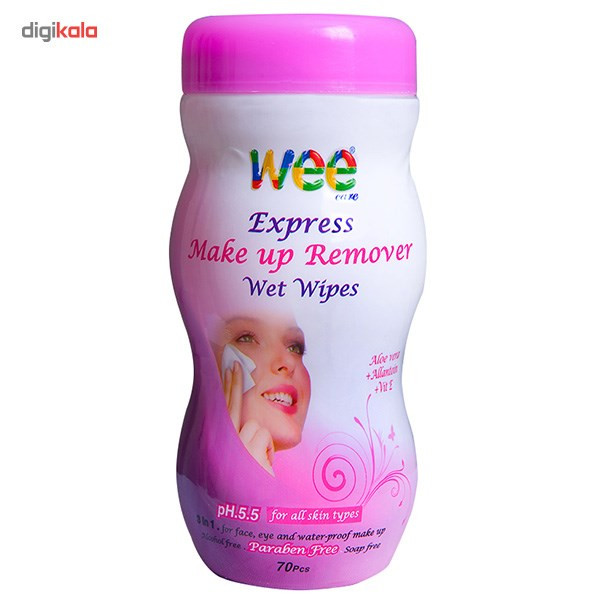 دستمال مرطوب وی پاک کننده آرایش - بسته 70 عددی دستمال مرطوب وی پاک کننده آرایش - بسته 70 عددی