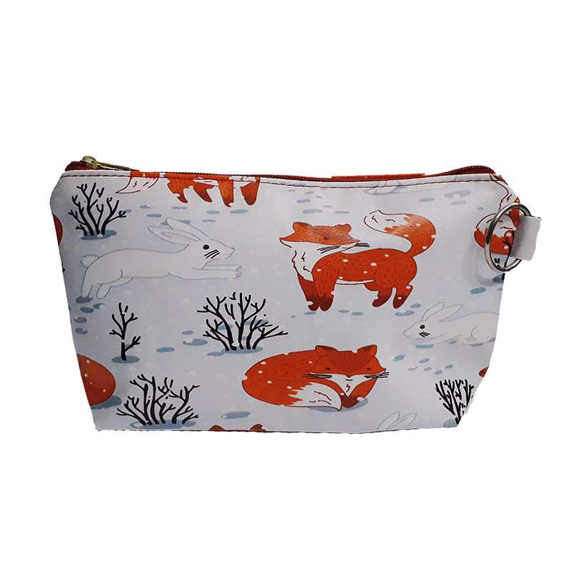 کیف لوازم آرایش زنانه مدل قایقی چاپی کد 4