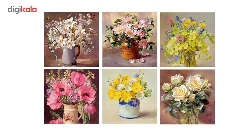 تابلوی مگنتی گالری نفیس کد NG08 مجموعه 6 عددی