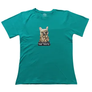 تی شرت آستین کوتاه زنانه مدل سگ کارآگاه