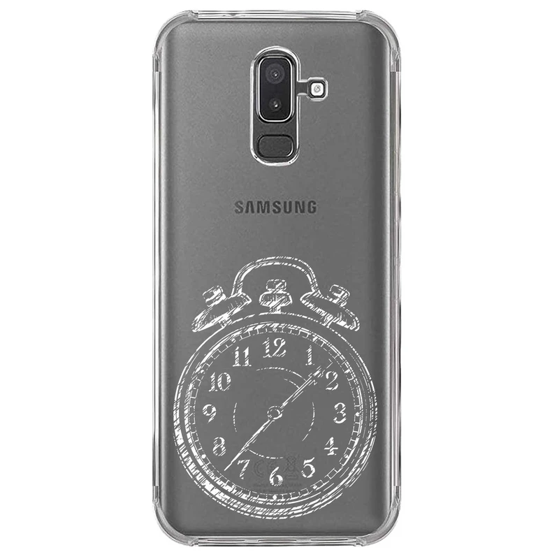 کاور مگافون طرح ساعت مدل C64-W مناسب برای گوشی موبایل سامسونگ Galaxy A6 Plus