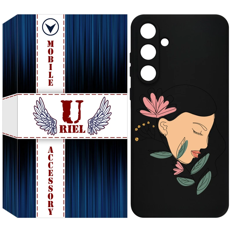 کاور یوریل مدل KSH کد 53 طرح صورت زن مناسب برای گوشی موبایل سامسونگ Galaxy A35