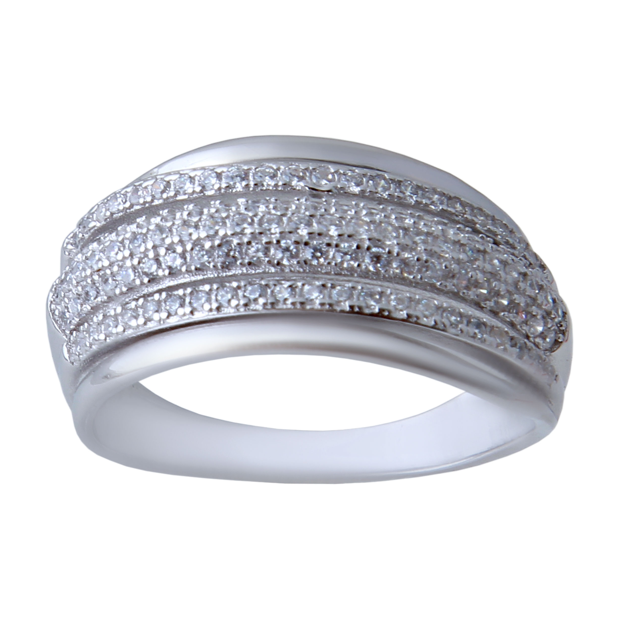 انگشتر نقره زنانه بازرگانی میلادی کد AWR_420