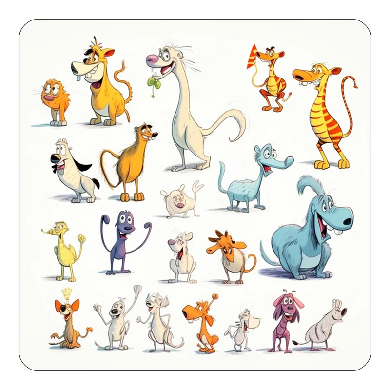 مگنت کاکتی طرح حیوانات کارتونی مدل mp27729