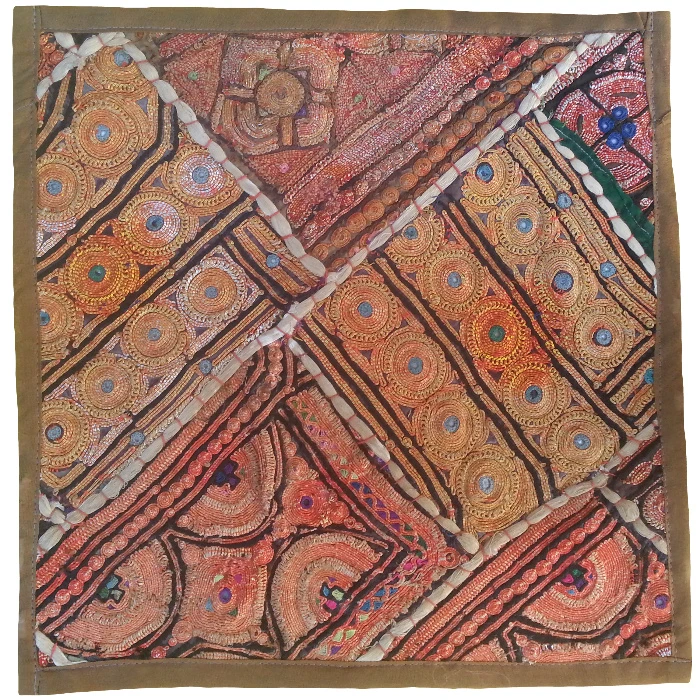 رومیزی سوزن دوزی مدل عسلی کد ZAR20