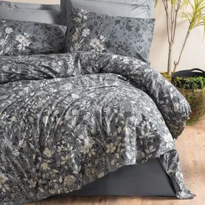 سرویس روتختی کاتن باکس مدل Dual Comely Antrasit دو نفره 4 تکه