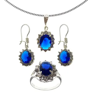 نیم ست نقره زنانه سلین کالا مدل ce-yagh-ab1