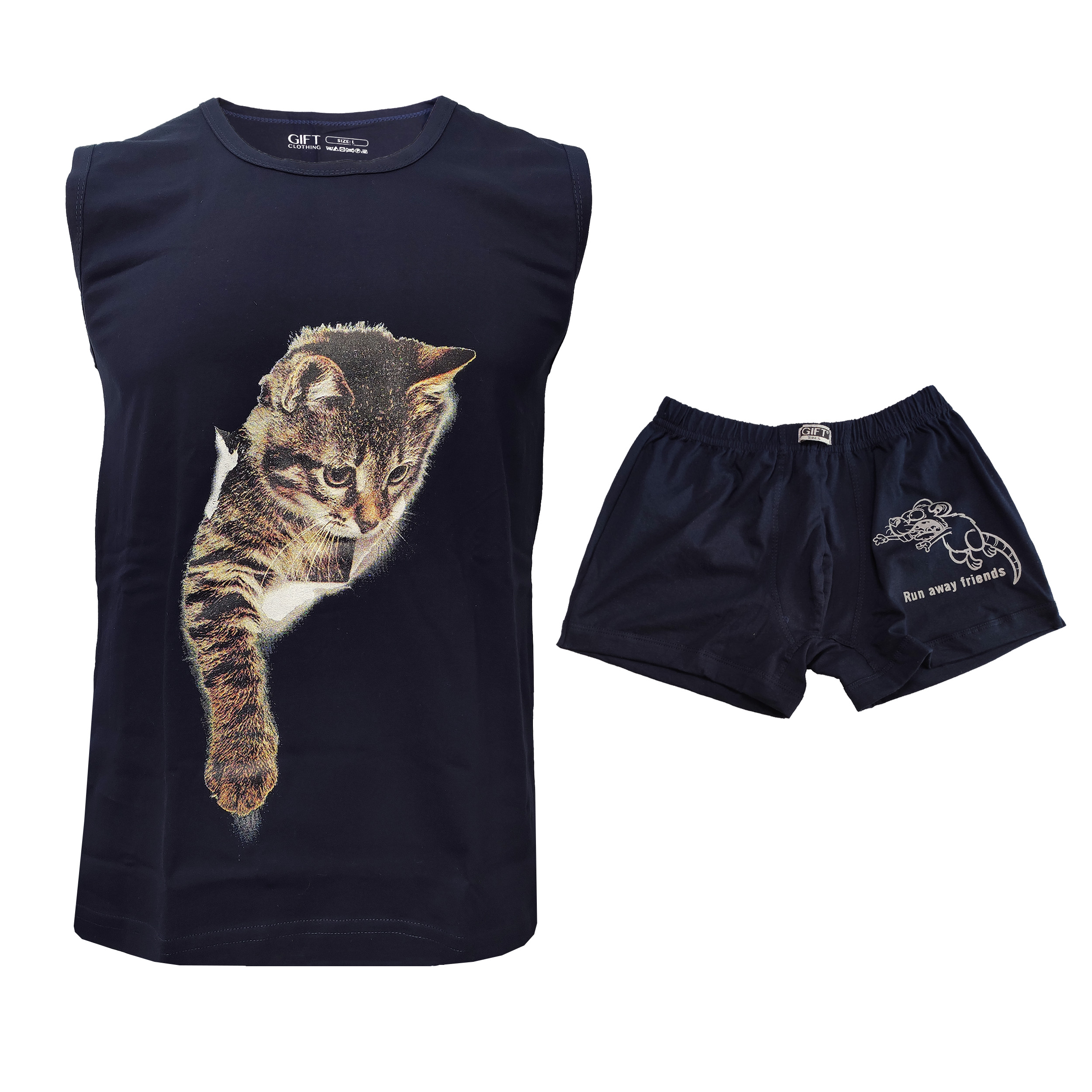 ست شورت و زیرپوش مردانه گیفت مدل SO-326