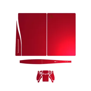 برچسب کنسول و دسته بازی PS5 ماهوت مدل  Matte-Warm-Red 
