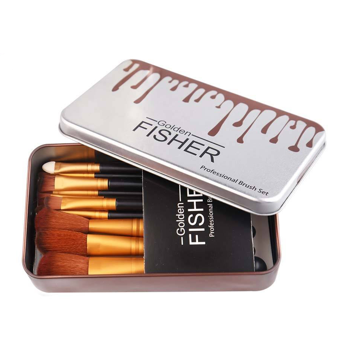 ست برس آرایشی گلدن فیشر مدل 20021 مجموعه ۱۲ عددی