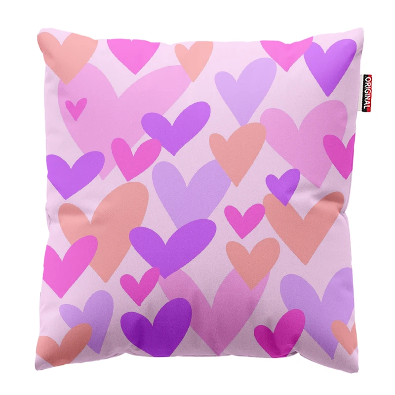 کوسن پاد آفرین مدل مینیمال طرح قلب کد PK303636 سایز 30*30 سانتی متر