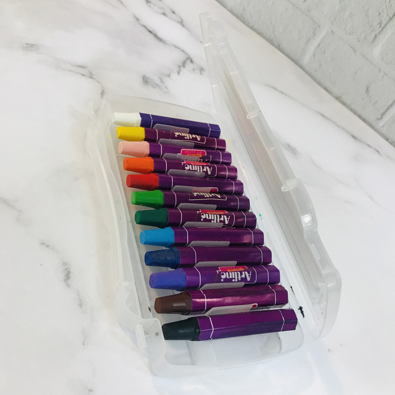 پاستل روغنی 12 رنگ آرت لاین طرح جغدی