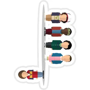 استیکر لپ تاپ طرح The Upside Down کد ST1871
