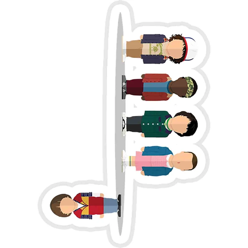 استیکر لپ تاپ طرح The Upside Down کد ST1871