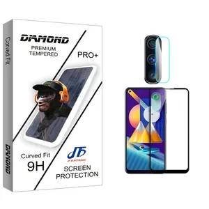 JF Diamond Glass Screen Protector For Samsung Galaxy M11 With Camera Lens Protector