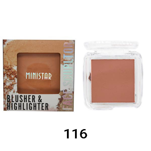رژگونه و هایلایتر مینی استار کد 116 رژگونه و هایلایتر مینی استار کد 116