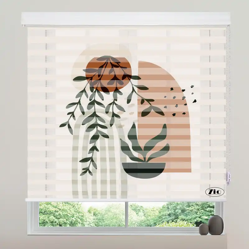 پرده زبرا زیو مدل O-7028 سایز 150x150 سانتی متر