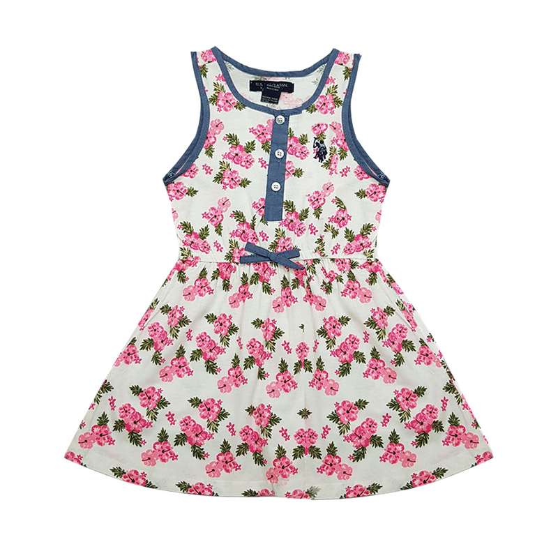 پیراهن دخترانه یو اس پولو مدل up12