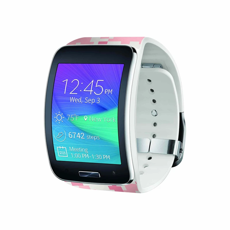 برچسب ماهوت طرح Army_Pink_Pixel مناسب برای ساعت هوشمند سامسونگ Galaxy Gear S