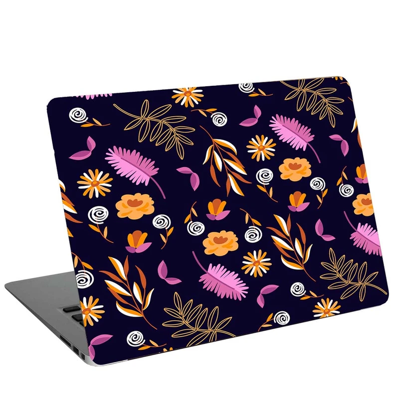 استیکر لپ تاپ طرح Colorful Ditsy Floral Print Dark کد C-243 مناسب برای لپ تاپ 15.6 اینچ