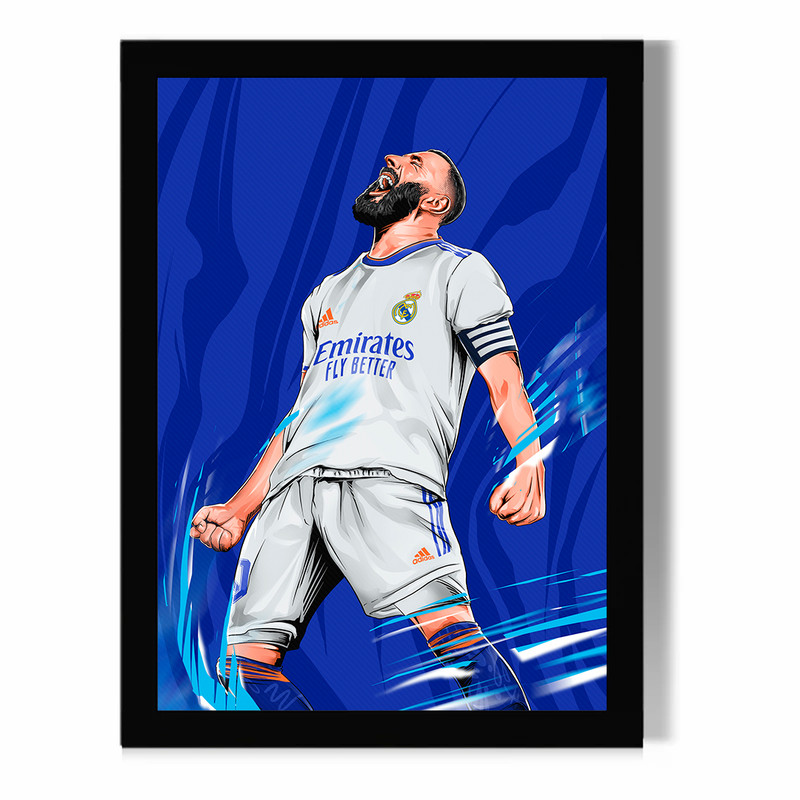 تابلو مدل دیواری طرح بنزما | Benzema کد FD281