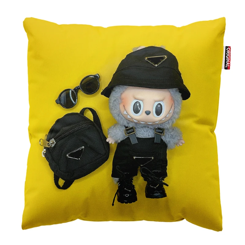 کوسن پاد آفرین مدل عروسک لبوبو کد PK301756 سایز 30*30 سانتی متر