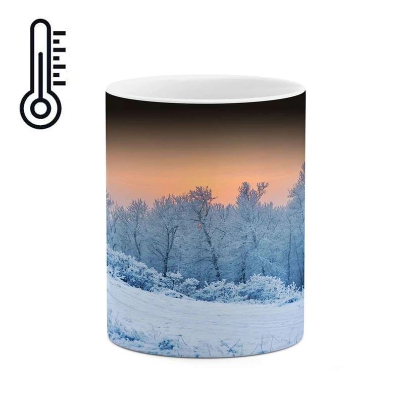 ماگ حرارتی کاکتی مدل منظره برفی کد mgh14901