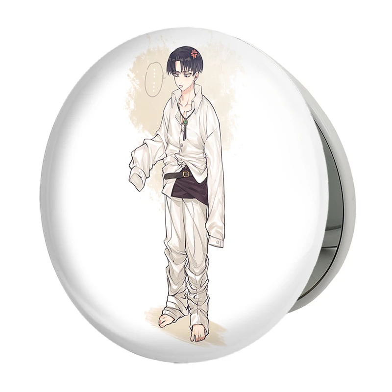 آینه جیبی خندالو طرح لیوای انیمه اتک آن تایتان Attack on Titan مدل تاشو کد 18614 