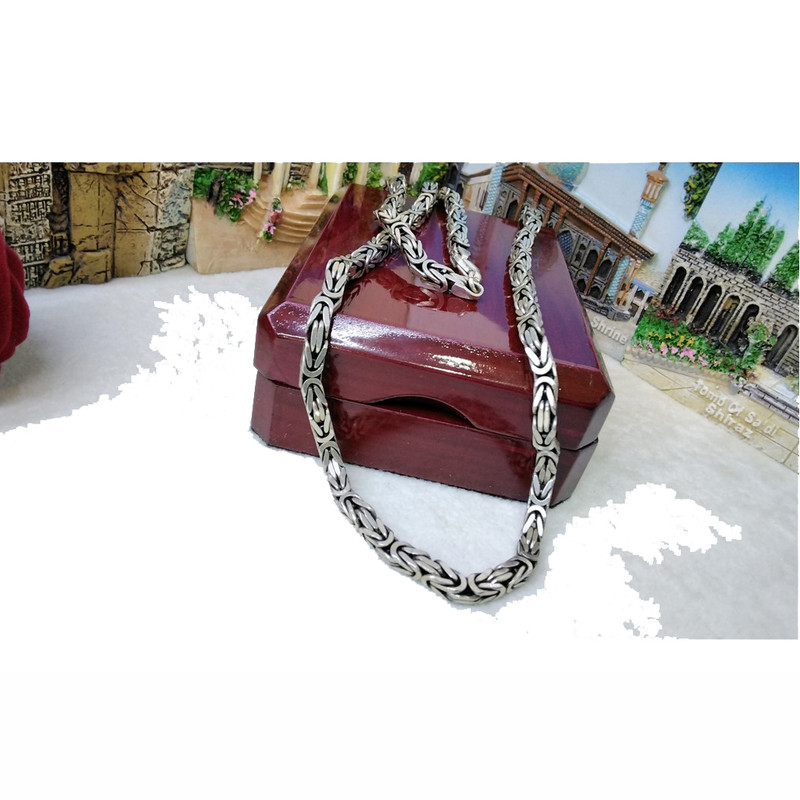 زنجیر نقره مردانه مدل gol-2087 زنجیر نقره مردانه مدل gol-2087