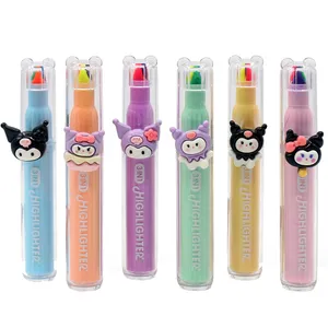 ماژیک علامت گذار سمید مدل فانتزی سه سر طرح کرومی مجموعه 6 عددی