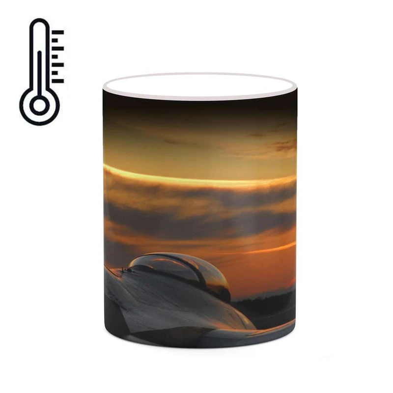 ماگ حرارتی کاکتی مدل هواپیمای جنگنده کد mgh20371