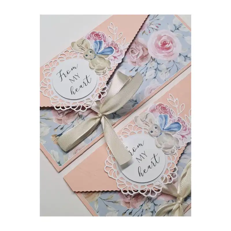 پاکت پول مدل خرگوش و گل