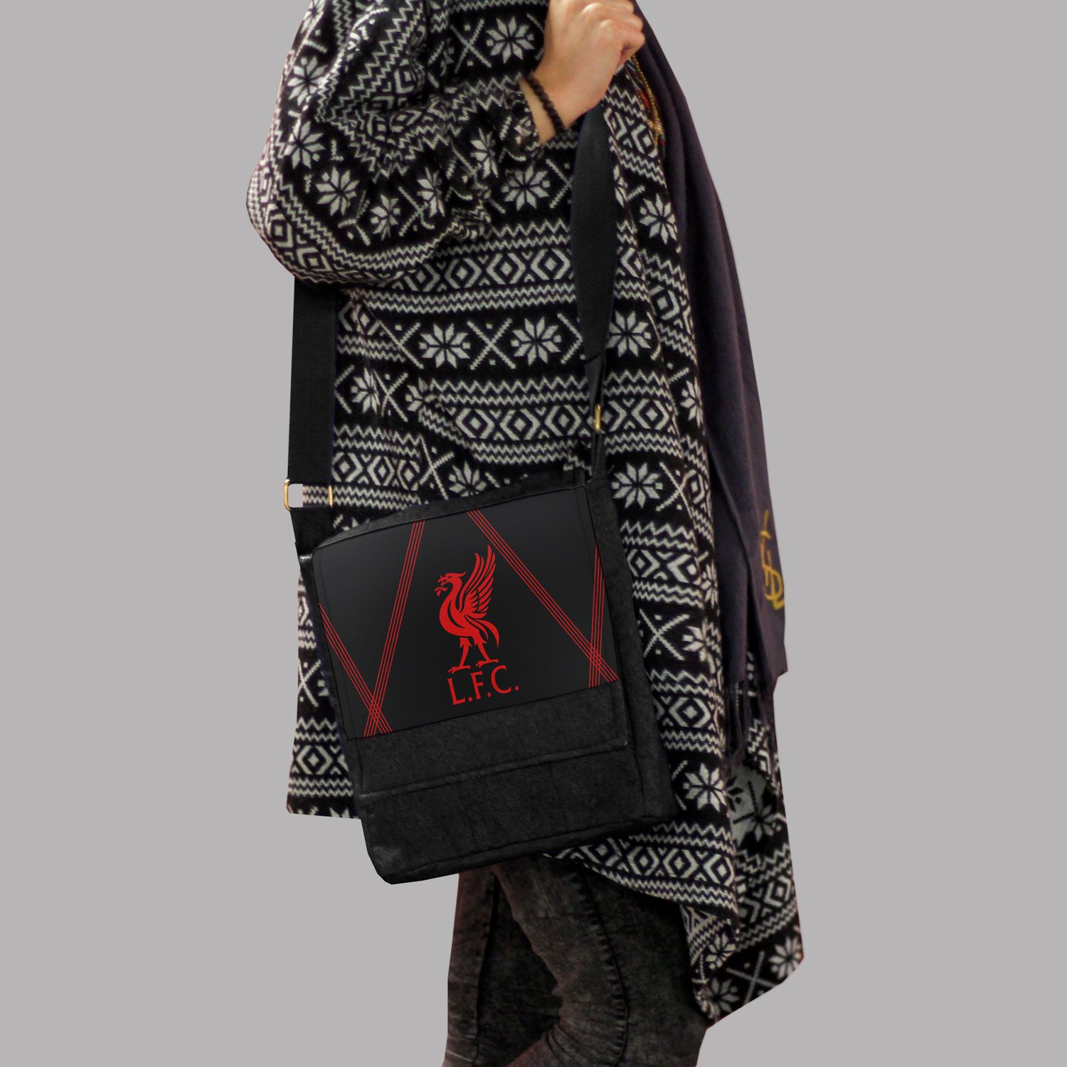 کیف رودوشی چی چاپ طرح لیورپول کد LFC -  - 4