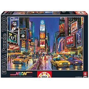 پازل 1000 تکه ادوکا مدل Times Square New York Neon