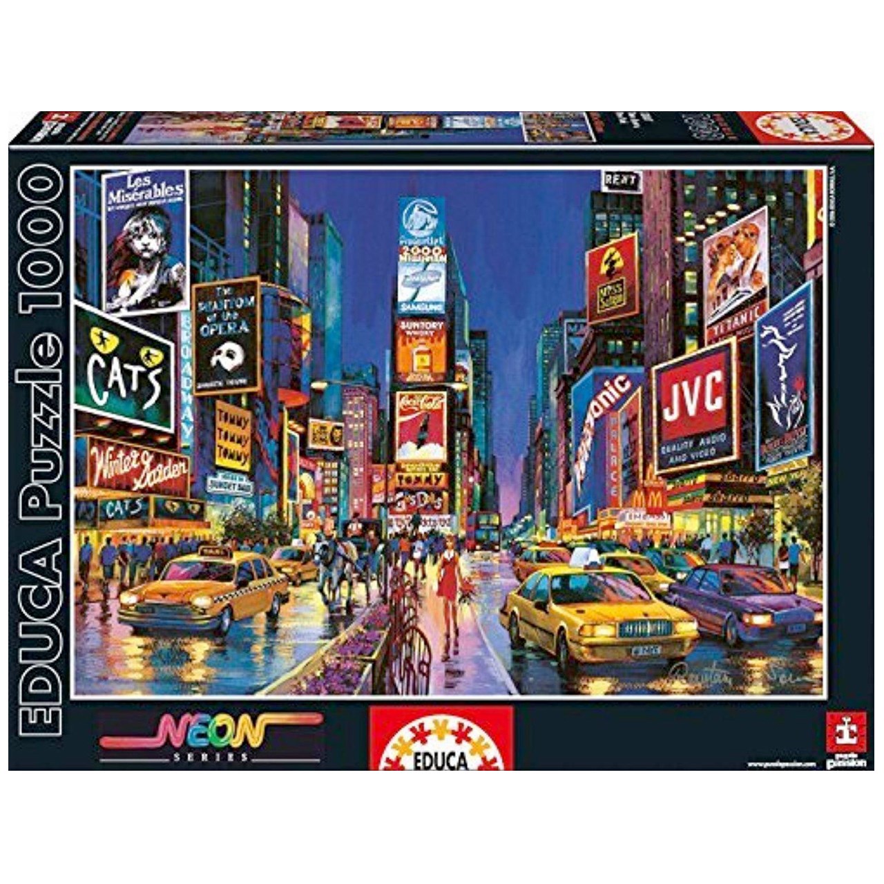 نقد و بررسی پازل 1000 تکه ادوکا مدل Times Square New York Neo توسط خریداران