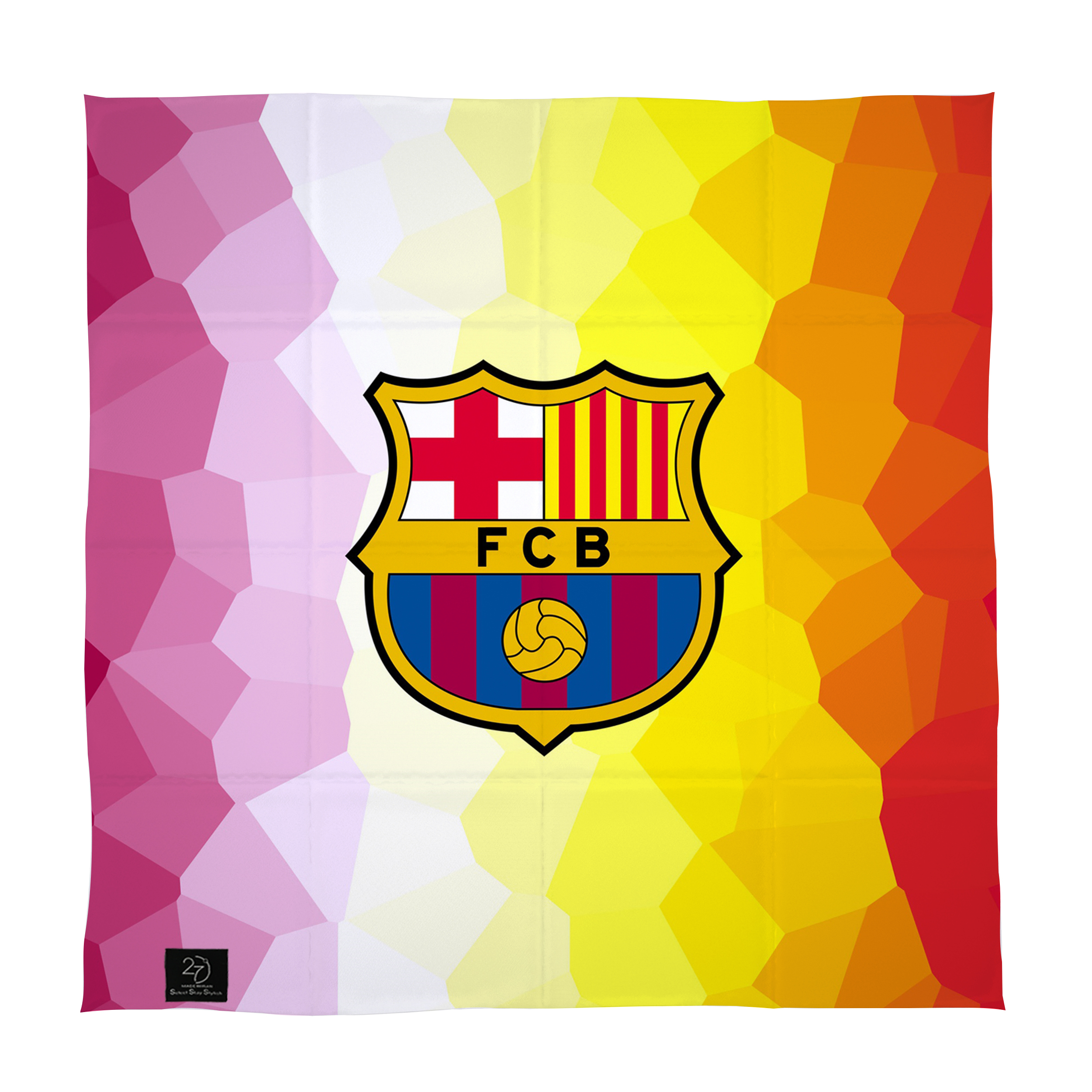 دستمال سر و گردن 27 طرح FCB کد J31