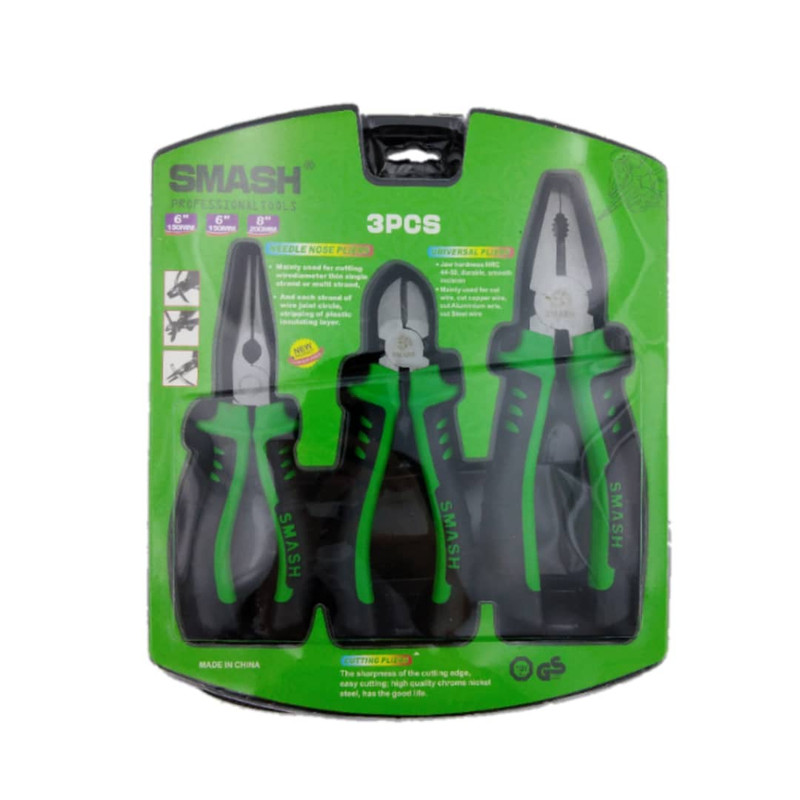 مجموعه 3 عددی انبر اسماش مدل S3 مجموعه 3 عددی انبر اسماش مدل S3