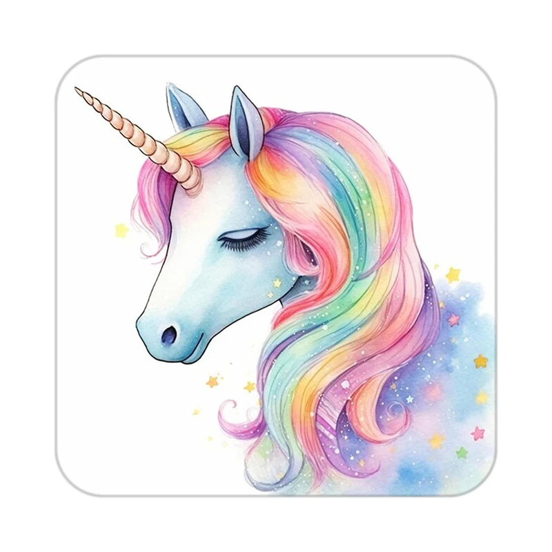 زیر لیوانی کاکتی طرح اسب تک شاخ و یونیکورن مدل mp33278