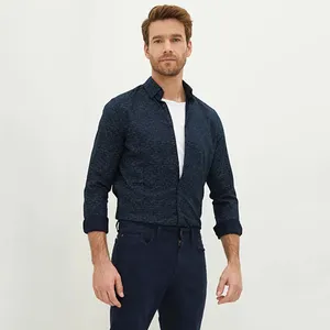 پیراهن آستین بلند مردانه ال سی وایکیکی مدل W18079Z8 - LSH