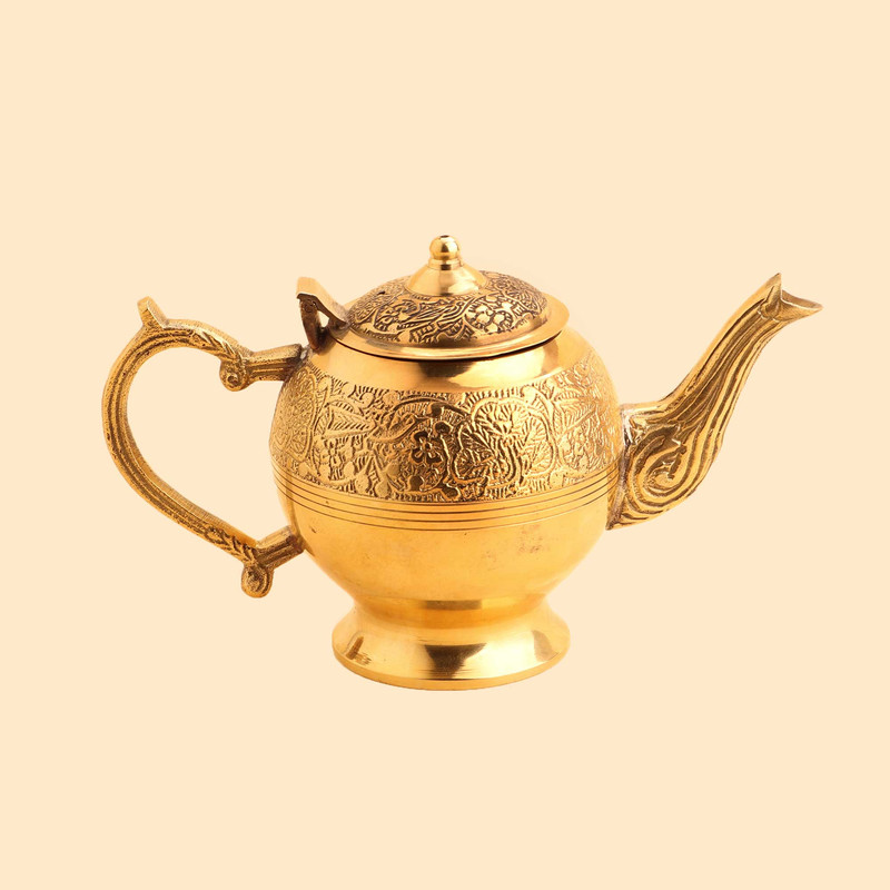 قوری برنجی مدل 5052