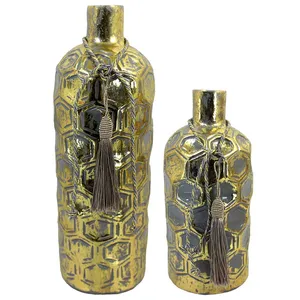 گلدان دکوری مدل هندسی مجموعه 2 عددی